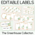 1 for Editable Labels - The Greenhouse Collection - Natural Classroom Decor