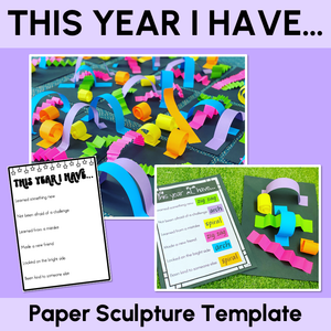 End of Year Art Activity - Paper Sculptures