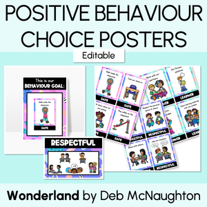 Positive Behaviour for Learning Posters- The Wonderland Collection