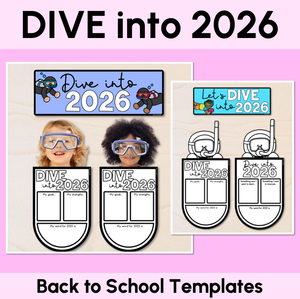 Dive into 2026 - Editable Back to School Display Templates