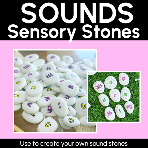 Resource preview 1 for DIY Alphabet Manipulatives - SOUND STONES FREEBIE