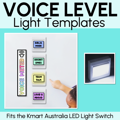 Resource preview 1 for Voice Level Light Templates - Editable Sound Switches - Classroom Management Tool