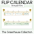1 for Classroom Flip Calendar - The Greenhouse Collection - Natural Classroom Decor