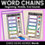 1 for CVCC CCVC Word Chains for Beginning, Middle & End Sounds - Decodable Activities