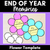 1 for End of Year Memories Flower Template - End of Year Activity