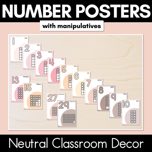 Resource preview 5 for Neutral Learning Displays - Mathematics Bundle