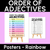 1 for Order of Adjectives – Rainbow Poster Display