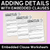 1 for Adding Details with Embedded Clauses Worksheet