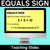 1 for Equals Sign - Balancing Equations Teaching Slides