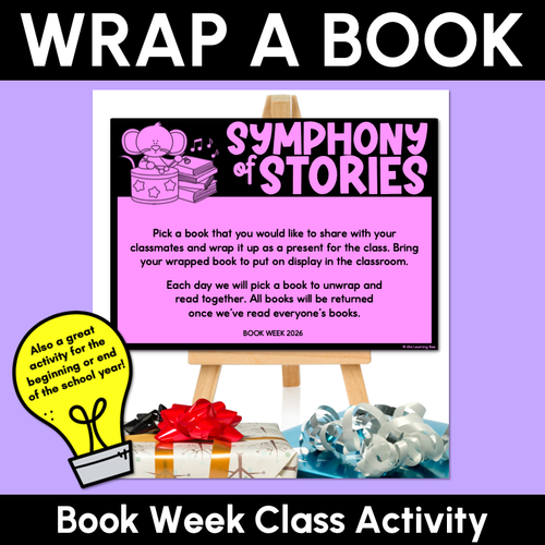 Resource preview 1 for WRAP A STORY BOOK - Book Week or Start/End of Year Classroom Book Activity