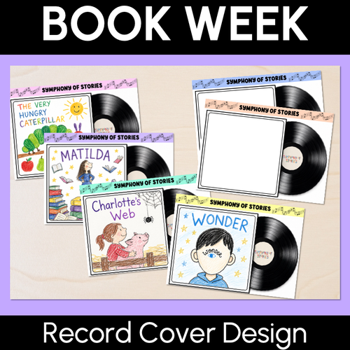 Resource preview 2 for Book Week 2026 Record Cover Design - Symphony of Stories