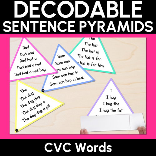 Resource preview 9 for Decodable Sentence Pyramids Complete Bundle