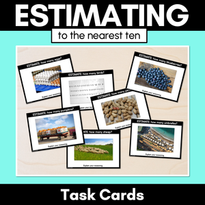 Estimating Groups Task Cards - Nearest Ten