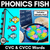 1 for CVC CCVC CVCC WORD FISH - Editable Magnetic Fish Templates