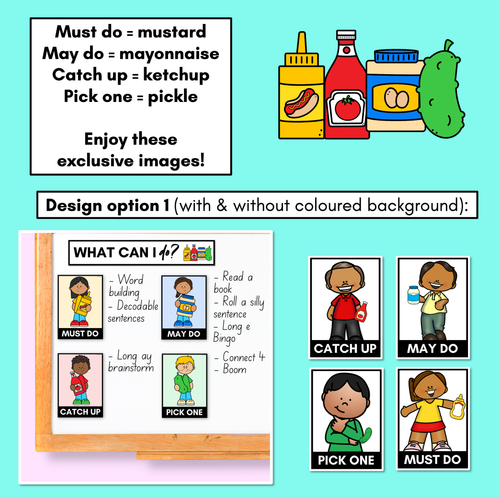 Resource preview 2 for MUST DO MAY DO CATCH UP PICK ONE - Classroom Posters