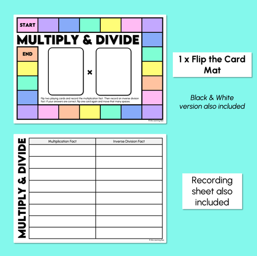 Resource preview 3 for Inverse Operations - Multiply & Divide - Multiplication & Division Board Game