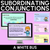 3 for Subordinating Conjunctions Bundle