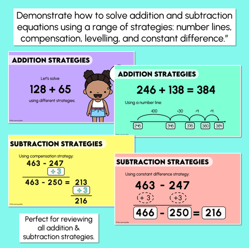 Resource preview 2 for Addition & Subtraction Strategies - Digital Slides