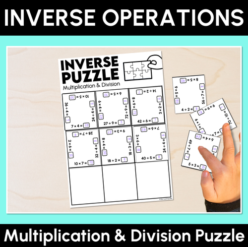 Resource preview 1 for Inverse Operations - Multiplication & Division Puzzles