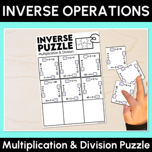 Inverse Operations - Multiplication & Division Puzzles