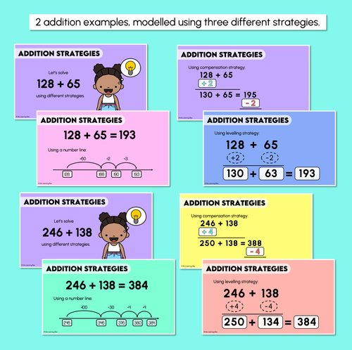 Resource preview 3 for Addition & Subtraction Strategies - Digital Slides