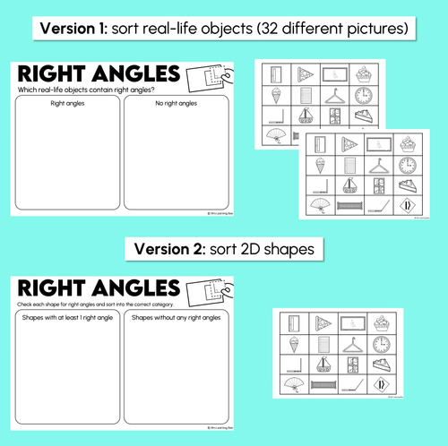 Resource preview 3 for Right Angles - Angles Worksheets