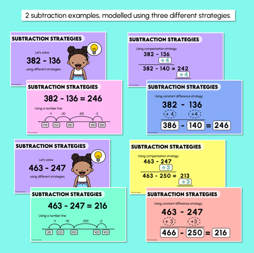 Resource preview 4 for Addition & Subtraction Strategies - Digital Slides
