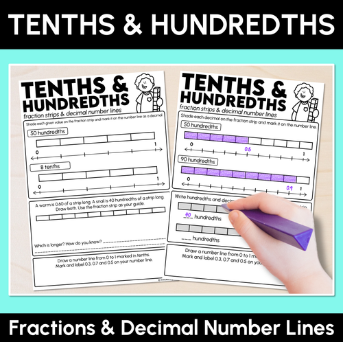 Resource preview 2 for Fraction and Decimal Connections - Grade 3 & 4 Unit of Work