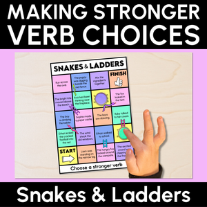Making Stronger Verb - Verb Snakes & Ladders