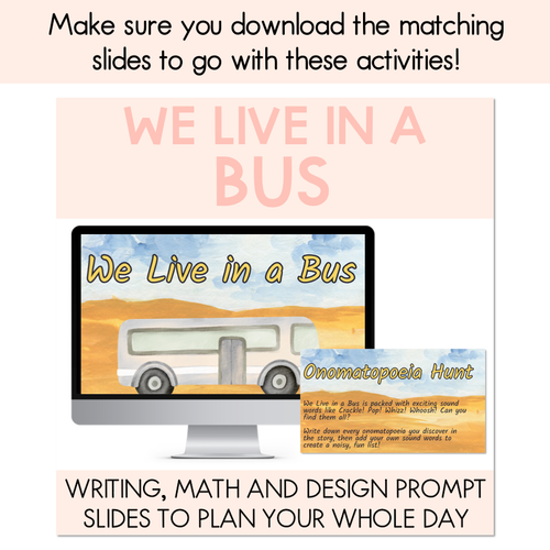 Resource preview 6 for We Live In A Bus Printable Pack - Book Week 2025
