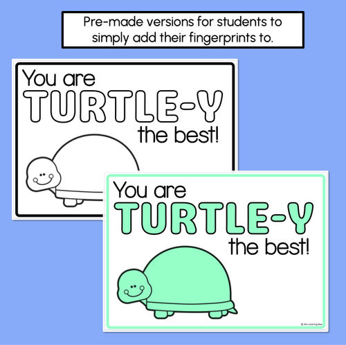 Resource preview 4 for You are TURTLE-Y the best - Turtle Pun Craft for Mother's Day or Father's Day