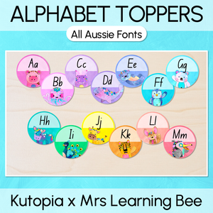 Alphabet Toppers - The Kutopia Collection