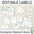 1 for Editable Labels - Eucalyptus Edit - Eucalyptus Classroom Decor