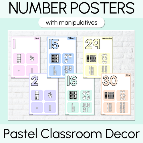 Resource preview 17 for Pastel Classroom Decor Bundle