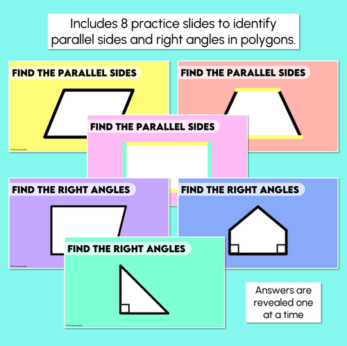 Resource preview 3 for Parallel Sides & Right Angles in Polygons – Digital Slides