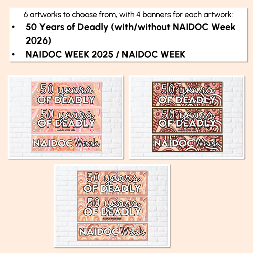 Resource preview 3 for NAIDOC WEEK 2025 Editable Headers - Holly Sanders