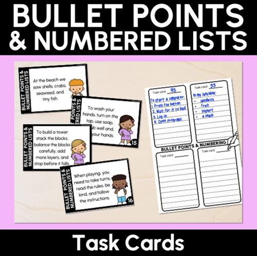 Resource preview 3 for Bullet Points & Number Lists Bundle