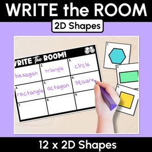 WRITE THE ROOM - 2D Shapes