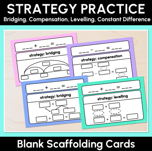 Resource preview 1 for Strategy Practice - Blank Scaffolding Cards