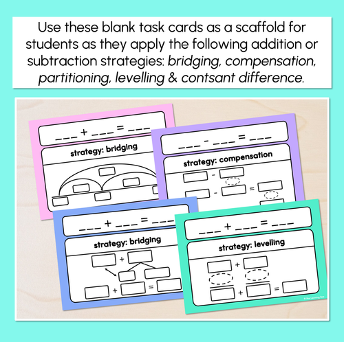 Resource preview 2 for Strategy Practice - Blank Scaffolding Cards
