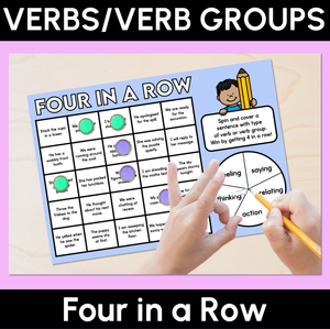Verbs/Verb Groups - Four in a Row