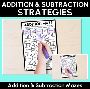 Addition & Subtraction Maze - Addition & Subtraction Strategies