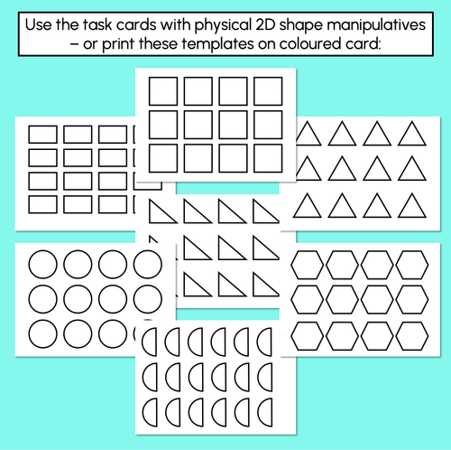 Resource preview 4 for Constructing 2D Shapes - Challenge Task Cards