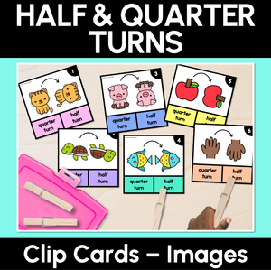 Half & Quarter Turn Clip Cards with pictures