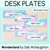 1 for Student Desk Plates - The Wonderland Collection
