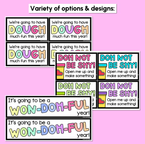 Resource preview 2 for Playdoh First Day of School Templates - Back to School Activities