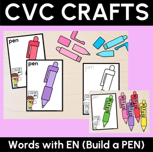 CVC Word Crafts - EN Words - Build a PEN