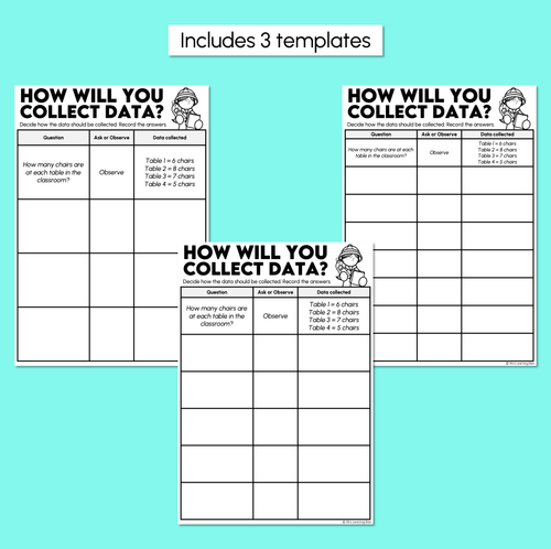 Resource preview 3 for How Will You Collect Data? - Collecting Data Recording Sheets