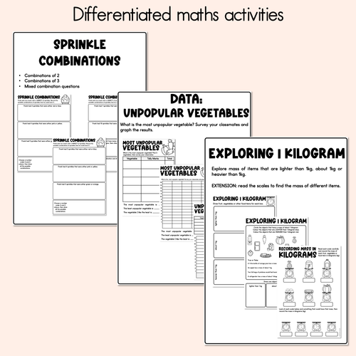 Resource preview 5 for Dear Broccoli Printable Pack - Literacy, Maths, Book Crafts & Design Printables - Book Week 2026