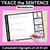 3 for Trace the Sentence Worksheets & Task Cards - Consonant Digraphs ch sh th wh Bundle